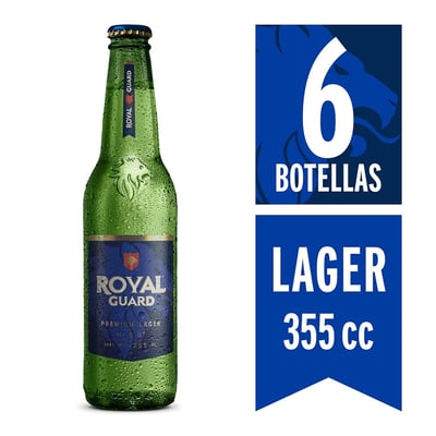 Pack Cerveza Royal Guard botella 6 un de 355 cc