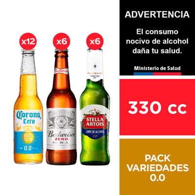 Pack Cervezas Sin Alcohol 330 Cc