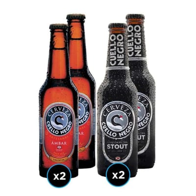 PACK CUELLO NEGRO N°1: 4x Variedades Cerveza Cuello Negro