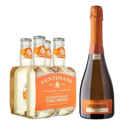 Pack Espumante Undurraga Brut 750cc + 4x Fentimans Orange 200cc