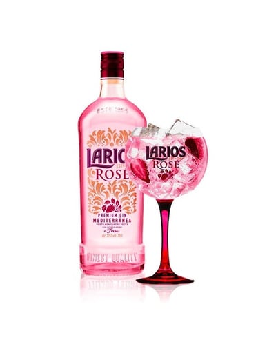 Pack Gin Larios Rosé 700mL + Copa Globo Oficial.