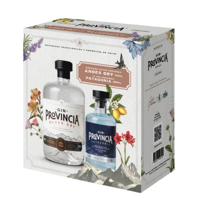 Pack Gin Provincia Andes Dry 700ml + Patagonia 250ml