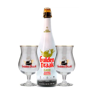 Pack Gulden Draak Classic 750ml + 2 Copas Vintage