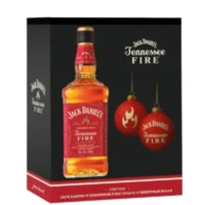 Pack Jack Daniels Fire 750cc + 2 Esferas Navideñas