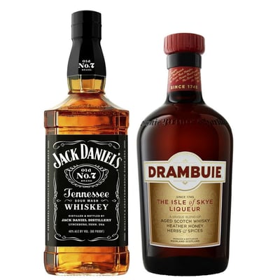 Pack Jack Daniels N°7 750cc + Drambuie 700cc