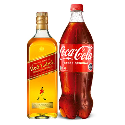 Pack Johnnie Walker Etiqueta Roja 750cc + Coca Cola 1.5lts