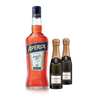 Pack Licor Aperol + 2x Riccadonna Prosecco 200cc