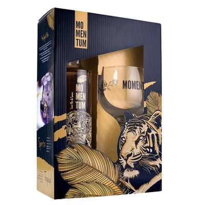 Pack Licor de Sauco Momentum - Midnight Blue 750ml + Copa