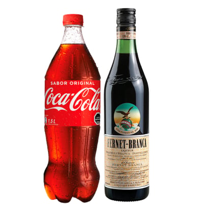 Pack Licor Fernet Branca 750cc + Coca Cola 1.5lt