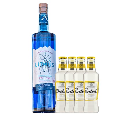 Pack Licor Litmus + 4 Aguas Tónica Britvic