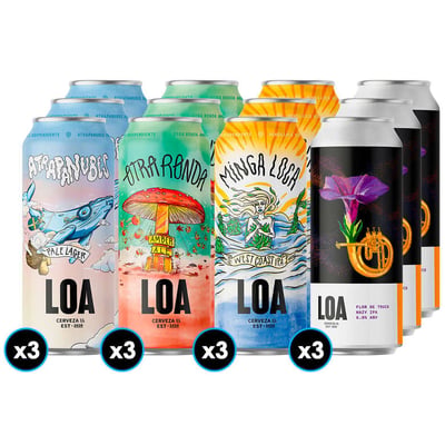 PACK LOA N°2: 12x Variedades Craft Cervecería Loa