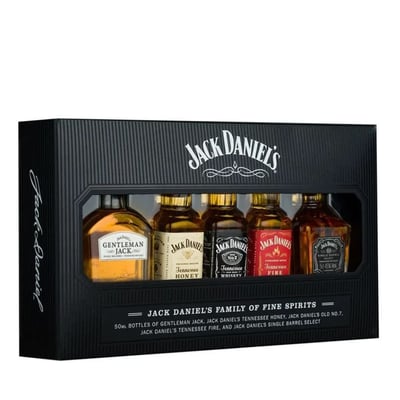 Pack Miniatura Jack Daniels x5 50cc
