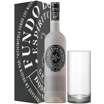 Pack Pisco Espiritu De Elqui Reservado 750cc + Vaso 450cc
