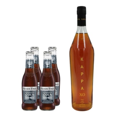 Pack Pisco Kappa XO 40° 700ml+ x4 Fever Tree Light Madagascan Cola 200ml