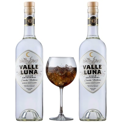 Pack Pisco Valle Luna 40° 750cc + Copa
