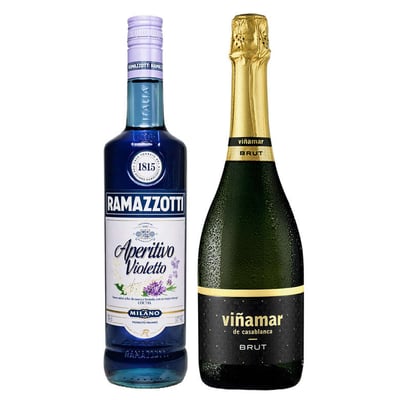 Pack Ramazzotti Violetto Viñamar: Licor Aperitivo Ramazzotti Violetto 700cc + Espumante Viñamar Charmat Brut 750cc