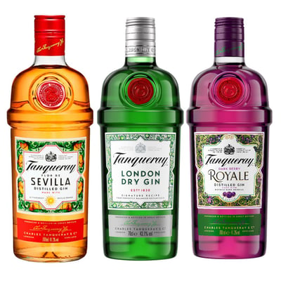 Pack Tanqueray Lovers: Tanqueray London + Tanqueray Sevilla + Tanqueray Dark Berries