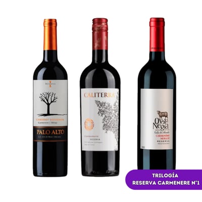Pack Trilogía Reserva - Carmenere - 750ml