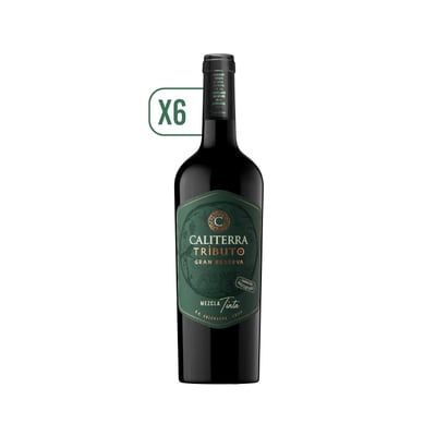 Pack Vino 6x Caliterra Tributo Ensamblaje 750cc