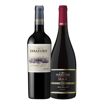 Pack Vinos Shiraz: Errázuriz Estate Reserva + Errázuriz Max