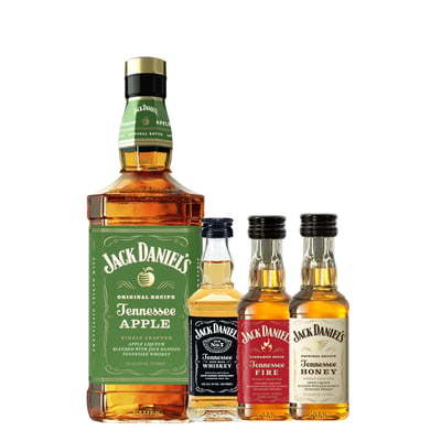 Pack Whiskey Jack Daniel´s Apple 750cc + 3x Miniaturas