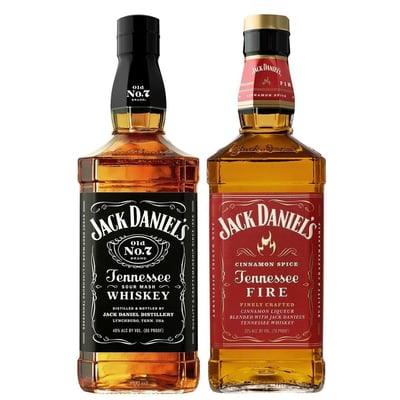 Pack Whiskey Jack Daniels N°7 + Jack Fire 750cc