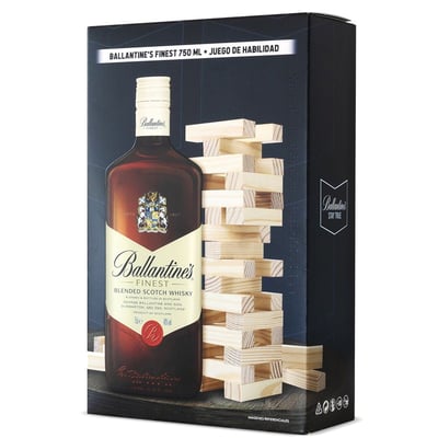 Pack Whisky Ballantines Finest 750cc + Jenga