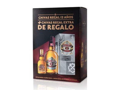 Pack Whisky Chivas 12 Años 750cc + Chivas Extra 200cc