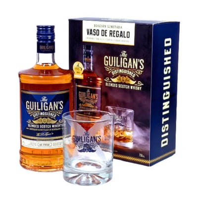 Pack Whisky Guiligans 750cc + Vaso