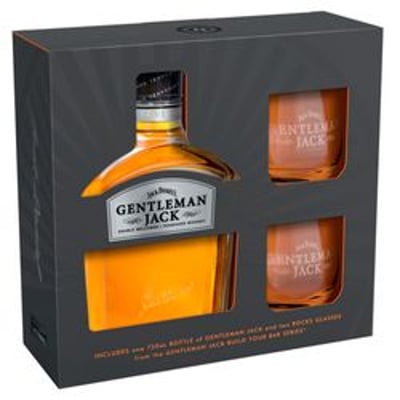 Pack Whisky Jack Daniel's Gentleman Jack 750 cc + 2 Vasos