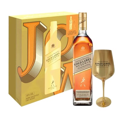 Pack Whisky Johnnie Walker Gold Label Reserve 750ml + Copa Oficial