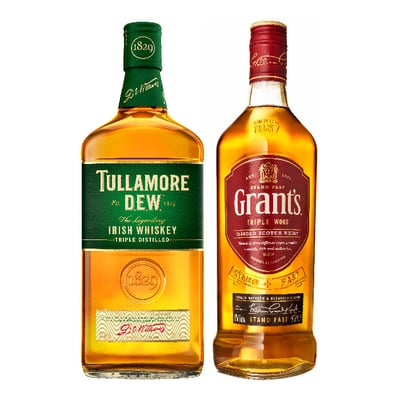 Pack Whisky Tullamore Dew + Grants Family Reserve 750cc