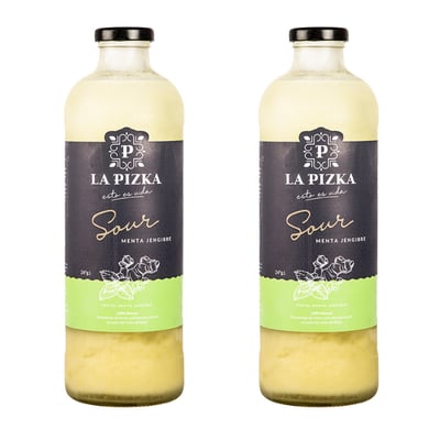 Pack x2 La Pizka Menta Jengibre 1L ($10.990 c/u)
