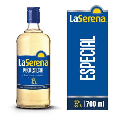 Pisco 35º La Serena botella 700 cc