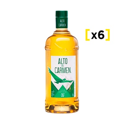 Pisco Alto Del Carmen 1 Litro 35 Grados X6