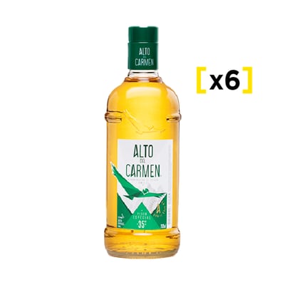 Pisco Alto Del Carmen 35° Botella 750cc X6
