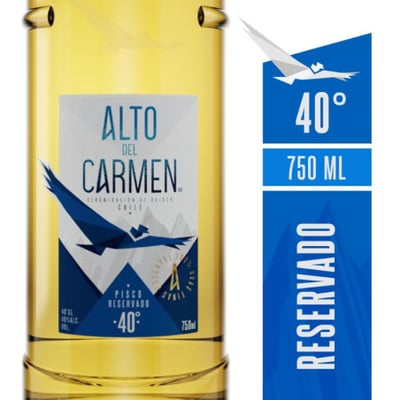 Pisco Alto del Carmen 40° - Reservado - 750ml