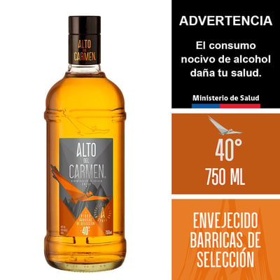 Pisco Alto del Carmen Barricas de selección 750 cc