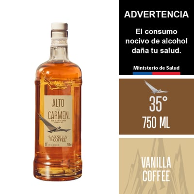Pisco Alto del Carmen Vanilla Coffee 35˚ - 750ml