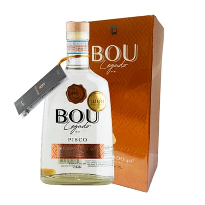Pisco Bou Legado Blanco 40° Botella 750cc