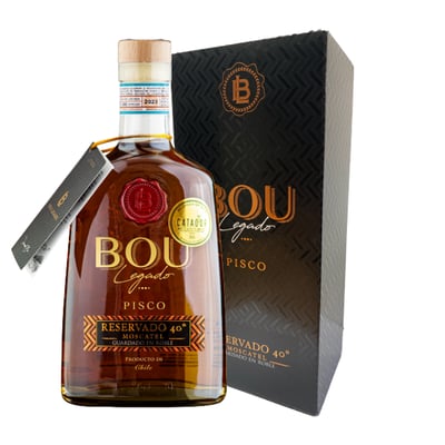 Pisco Bou Legado Roble 40° Botella 750cc
