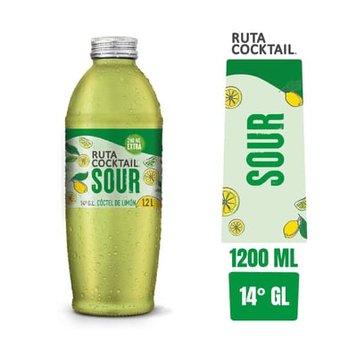 Pisco Coctel Sour Limon Ruta Sour 1.2 L