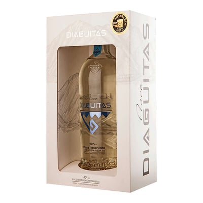 Pisco Diaguitas Reservado Transparente 750cc 40° alc.