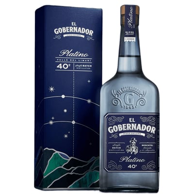 Pisco El Gobernador Platino 750cc