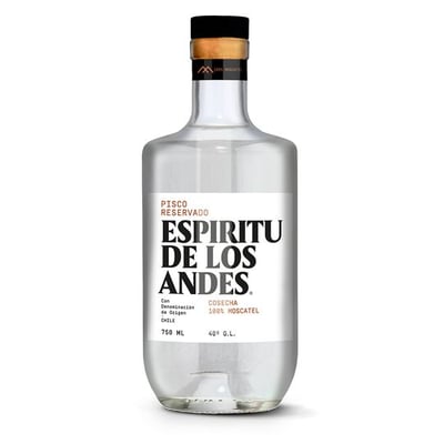 Pisco Espíritu de Los Andes 750cc 40° alc.