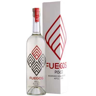 Pisco Fuegos Transparente Doble Destilado