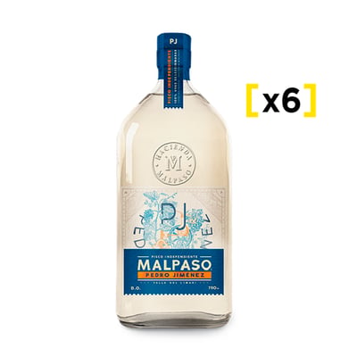 Pisco Malpaso Pedro Jiménez Botella 750cc X6