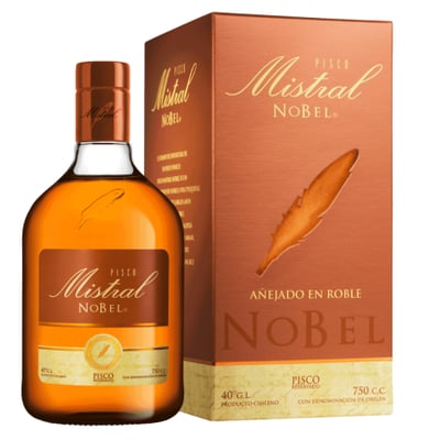Pisco Mistral Nobel 40° Botella 750cc