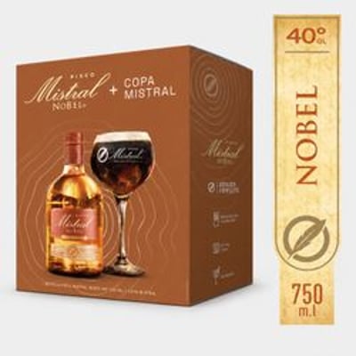 Pisco Mistral Nobel 40° con Copón 750 cc