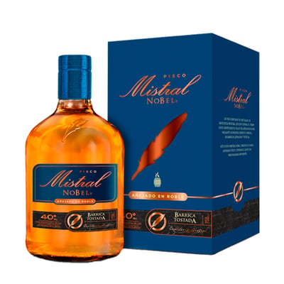 Pisco Mistral Nobel Barrica Tostada 750cc